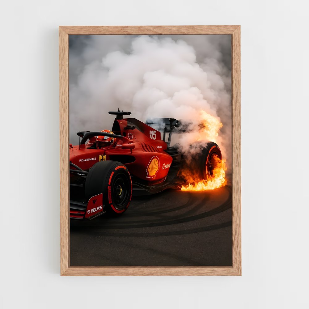 Poster Ferrari Inferno – affiche Voitures de Formule 1 (vue 4)